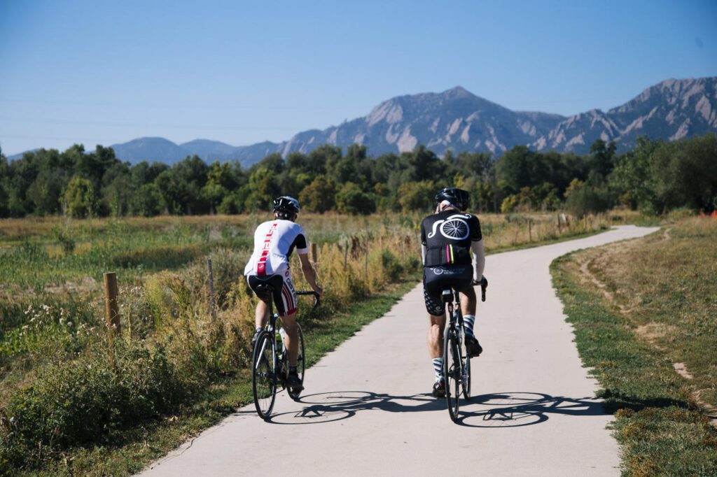 fietsen door het adembenemende Colorado, uitzicht, mooie routes, 