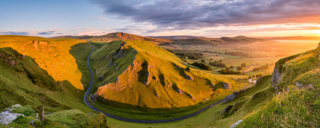 Winnats Pass - Mam Tor, Peak District, North England, Engeland