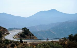 Cycling in Girona over Rodes