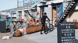 island, bicycles, wetlands