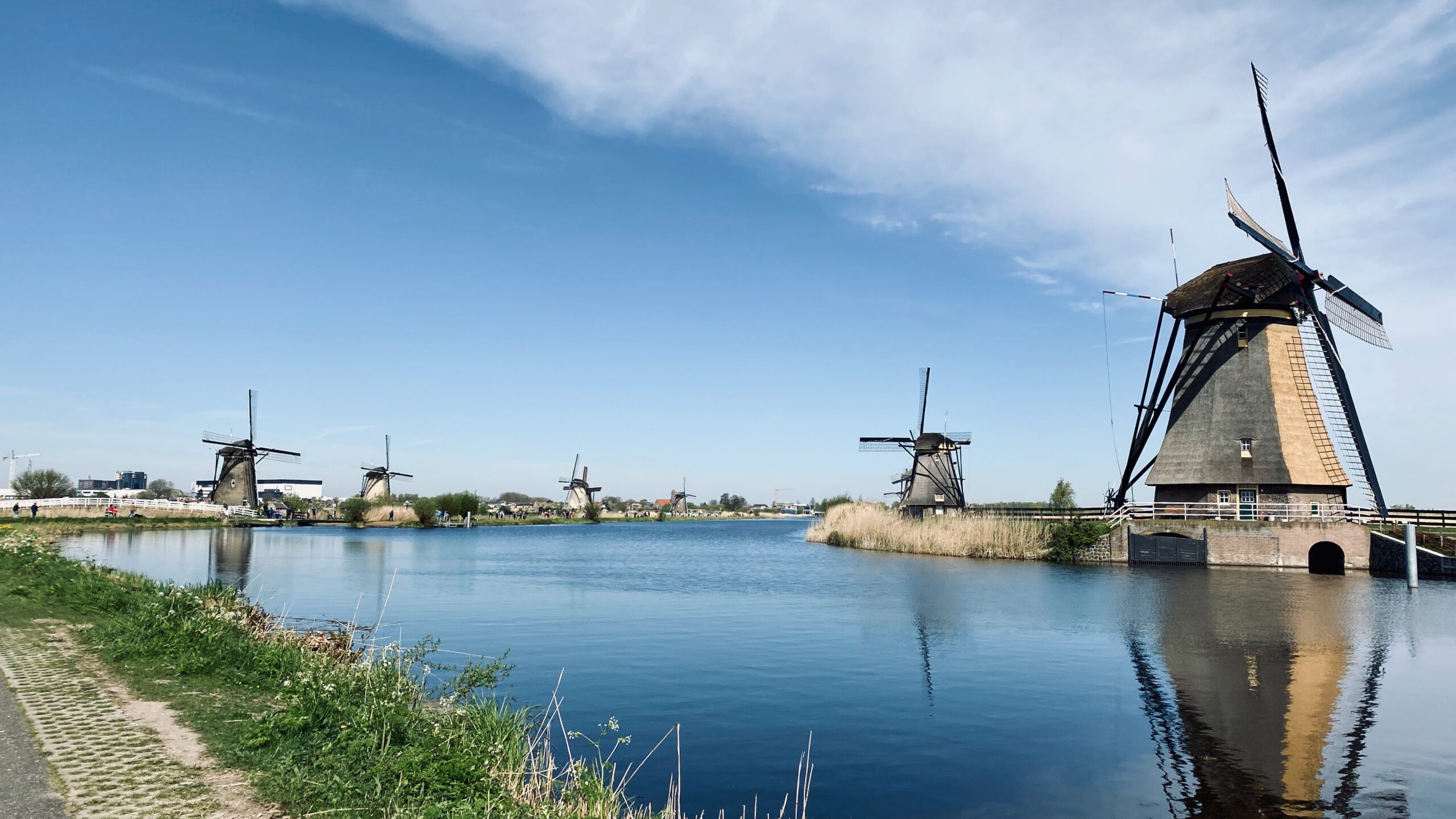 kinderdijk, fietsen, molens, zuid-holland, windmills, unesco world heritage