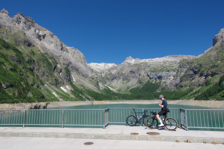 lac de tseuzier, fietsen, valais