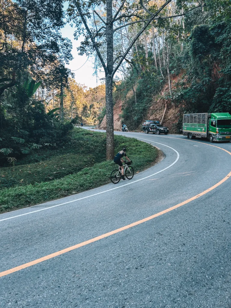 bikepacking trip in a foreign country, bikepacking thailand, cycling in thailand, thailand cycling holiday, cycling holiday in thailand, cycling thailand, beautiful roads, good tarmac