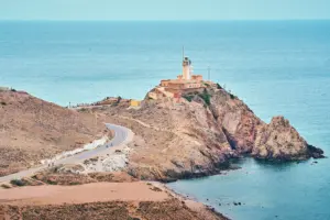 roquetas de mar, cabo de gato, fietsen in andalusië