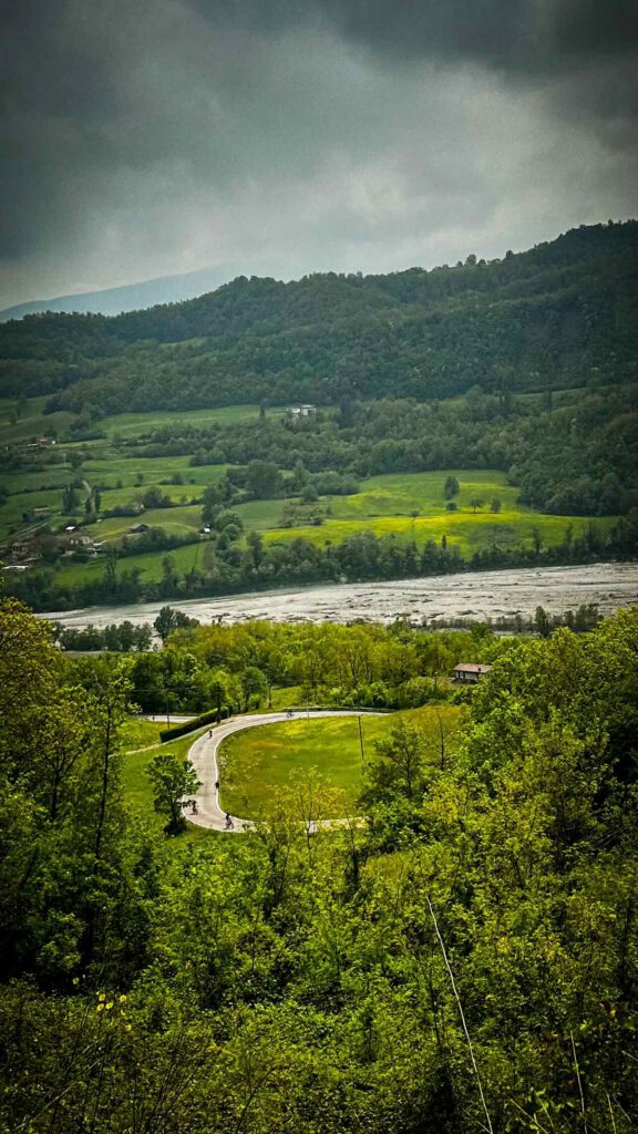 Uitzicht, klim, l;etape du tour parma