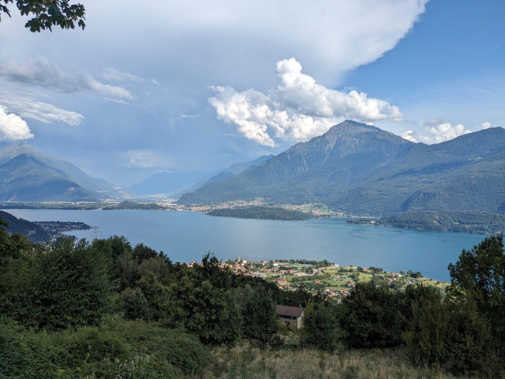 Italiaanse meren, het como meer en he tmeer van lugano