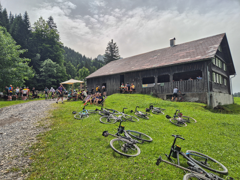 gravel in Bregenzerwald, gravelen bregenzerwald, stop langs de route