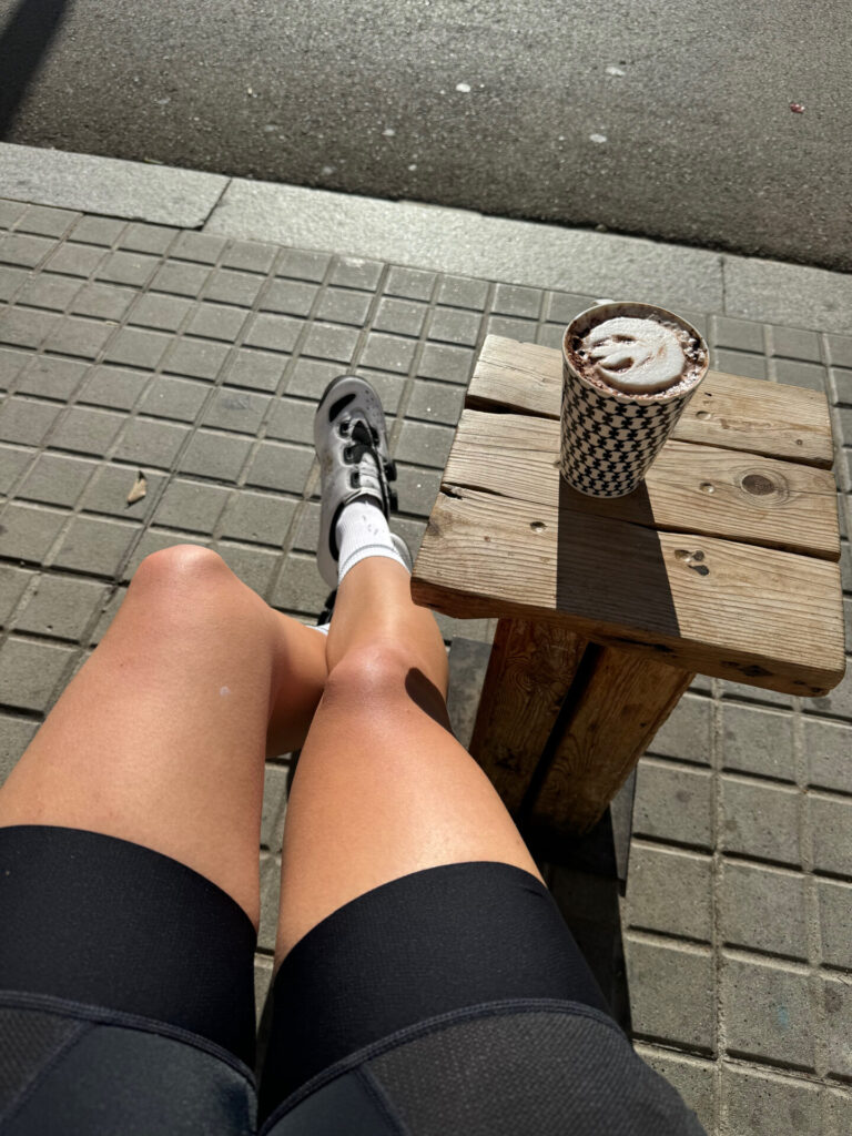 cafe con leche, fietsen in Barcelona