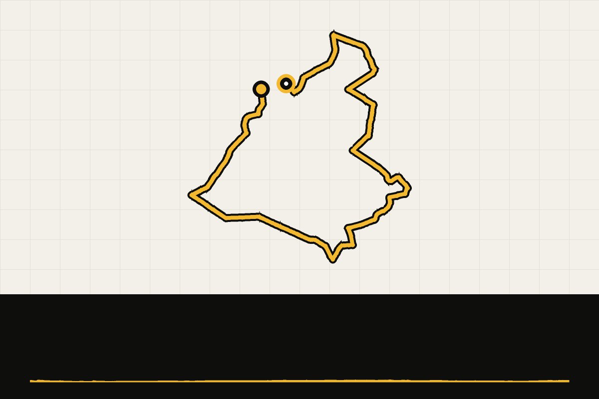 Routekaart en hoogteprofiel van Achterhoek gravel: Borculo