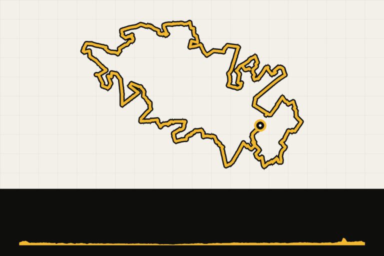 Routekaart en hoogteprofiel van Achterhoek gravel: Strade Bianche, 100 km