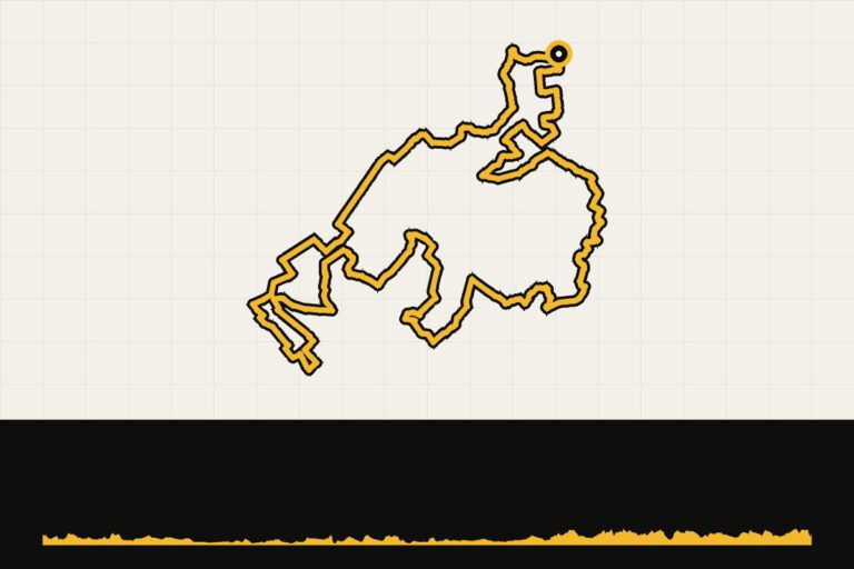 Routekaart en hoogteprofiel van Drenthe gravel: Drents-Friese Wold, 80 km