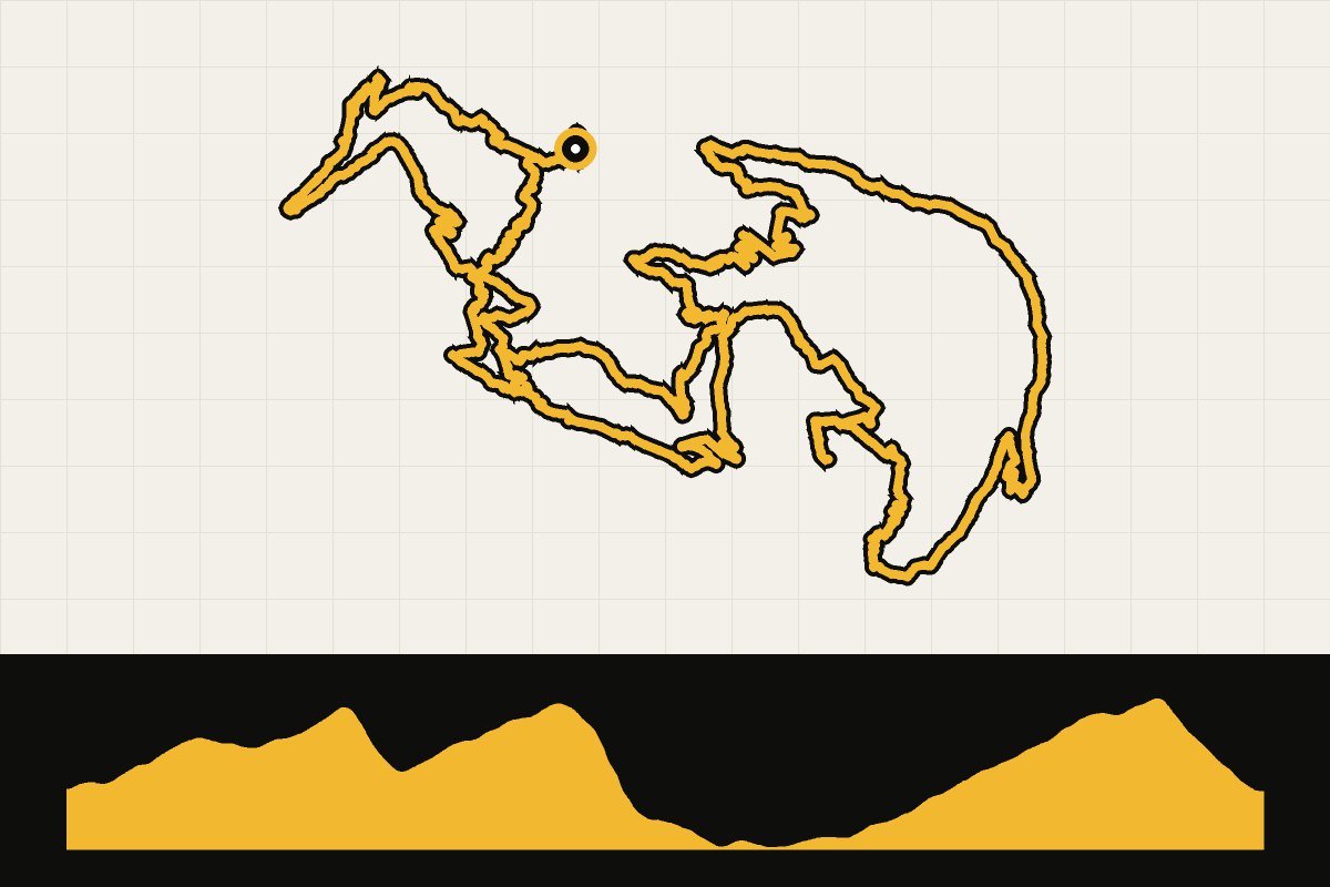 Routekaart en hoogteprofiel van Huttopia Vallouise: Alps Epic MTB-route