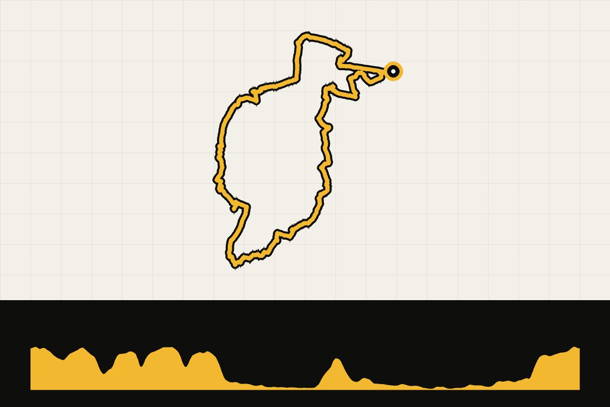Routekaart en hoogteprofiel van Landal Cauberg: koffierondje Valkenburg