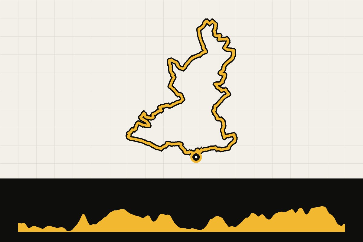 Routekaart en hoogteprofiel van Landal Cauberg: rondje zonder de Cauberg
