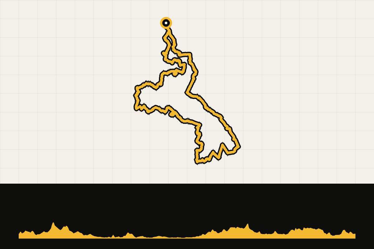 Routekaart en hoogteprofiel van Parijs-Roubaix: de finale over de kasseien