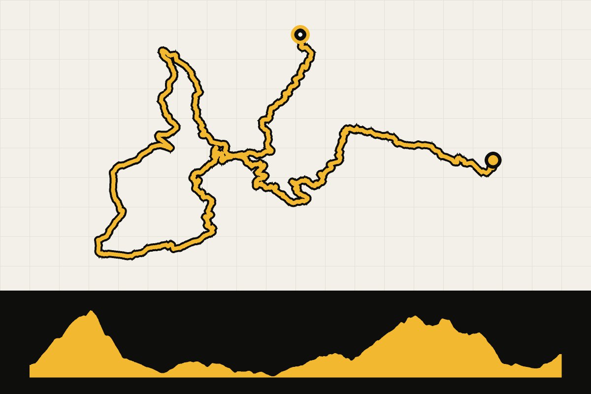 Routekaart en hoogteprofiel van Terre di Pisa Bike Trail dag 2: Casciana Terme naar Lajatico