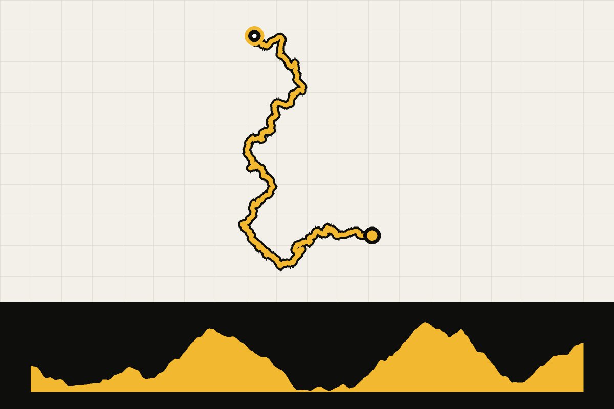 Routekaart en hoogteprofiel van Terre di Pisa Bike Trail dag 3: Lajatico naar Pomarance