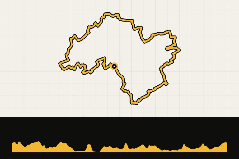 Routekaart en hoogteprofiel van Vlaams-Brabant: Eddy Merckx-route, 70 km