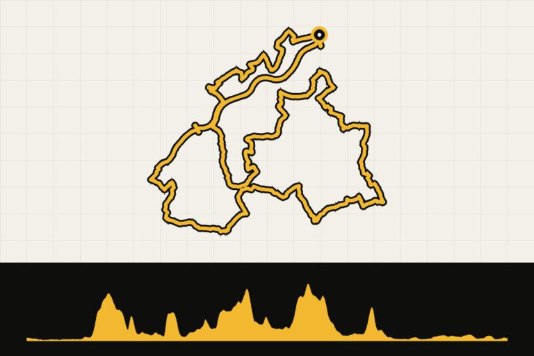 Routekaart en hoogteprofiel van Vlaamse Ardennen: Ronde van Vlaanderen, blauwe lus