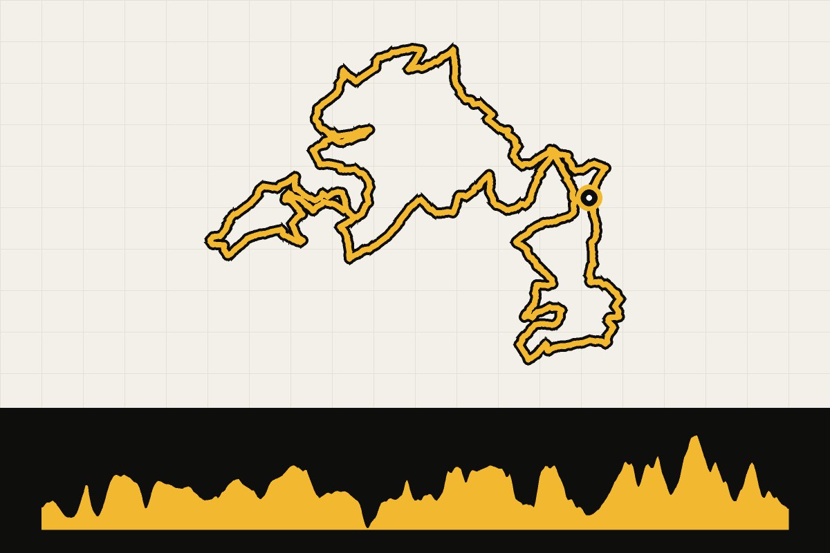 Routekaart en hoogteprofiel van Zuid-Limburg gravel: zelfde Limburg, andere wereld