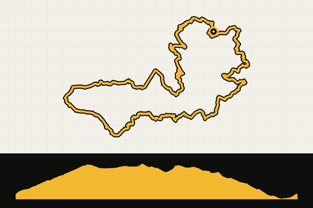 Routekaart en hoogteprofiel van Abruzzen: Gravel Abruzzo – Campo Imperatore