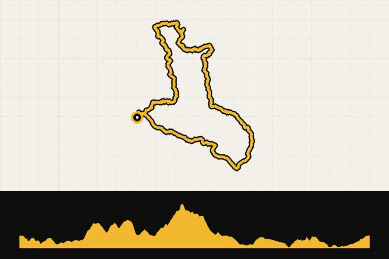 Routekaart en hoogteprofiel van Fietsen in Toscane met Rik