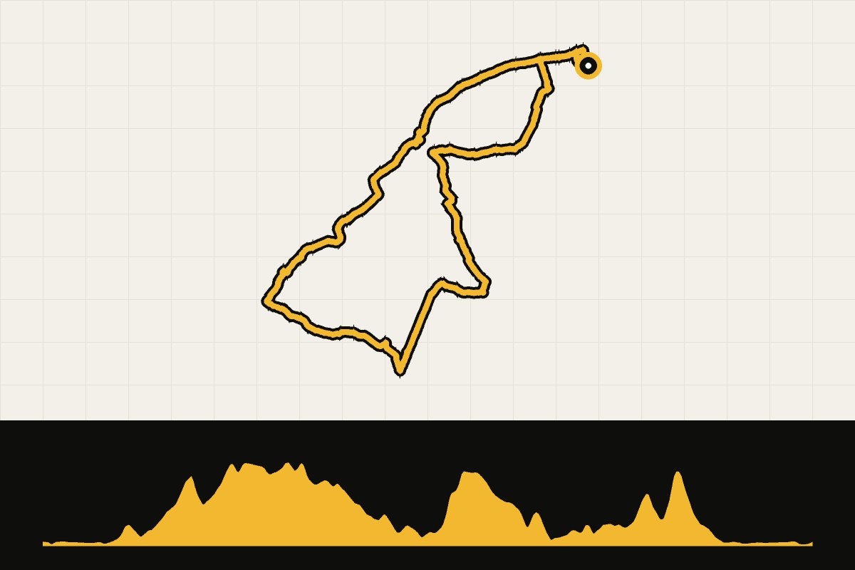 Routekaart en hoogteprofiel van Frankrijk: Boucle TDF Calais