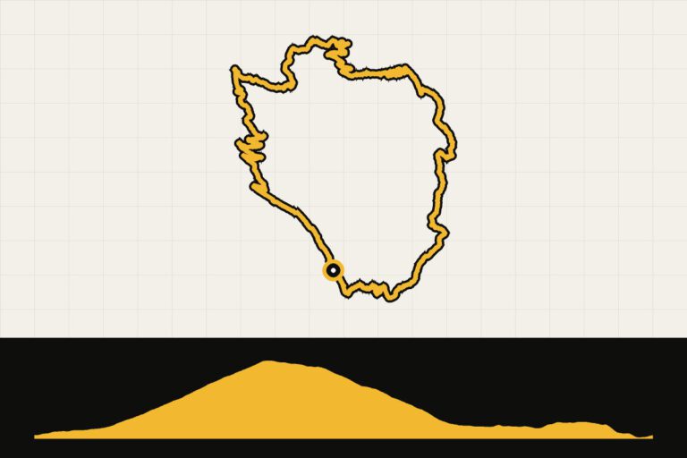 Routekaart en hoogteprofiel van Franse Alpen: Col du Granon vanuit Briançon