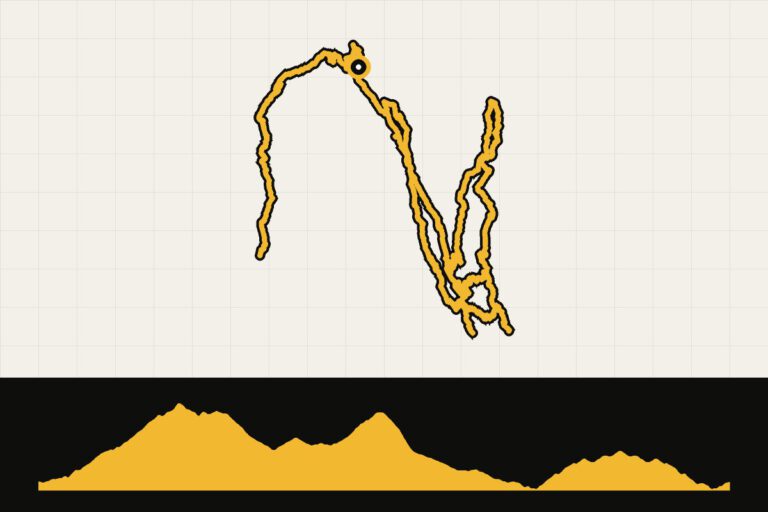 Routekaart en hoogteprofiel van Franse Alpen: ronde vanuit Saint-Martin-de-Belleville