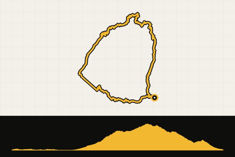Routekaart en hoogteprofiel van Gran Canaria: ronde vanuit San Bartolomé de Tirajana via Mogán (102 km)