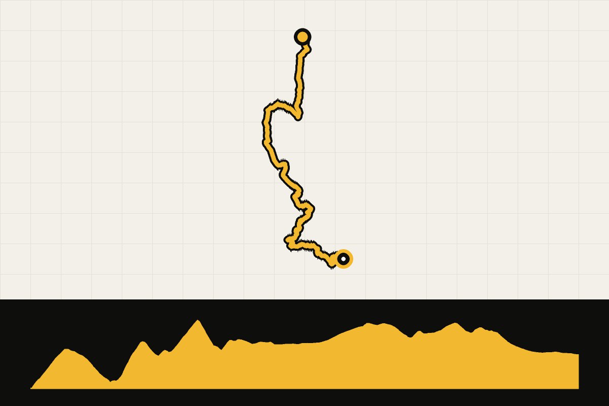 Routekaart en hoogteprofiel van Granada en de Sierra Nevada: van Lecrín naar Granada