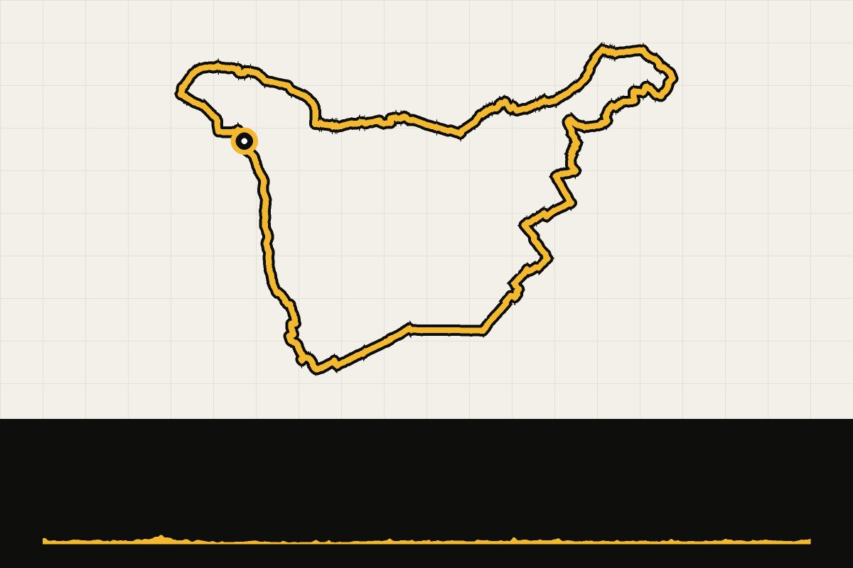 Routekaart en hoogteprofiel van Groningen: ronde vanuit Winsum via Groningen (90 km)