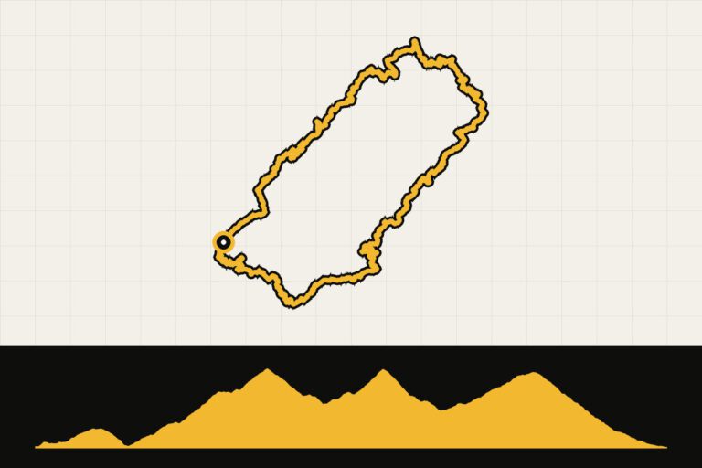 Routekaart en hoogteprofiel van Italië: Fietsen in Toscane – Giro della Regina Breve (95 km)