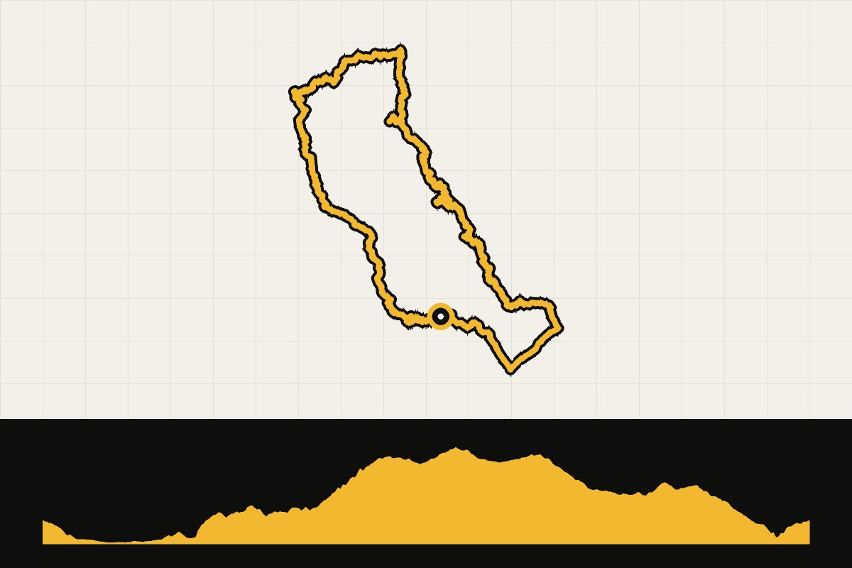 Routekaart en hoogteprofiel van Italië: GranTurismo Calabria