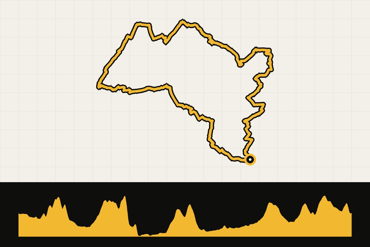 Routekaart en hoogteprofiel van Kraichgau-Stromberg: ronde vanuit Knittlingen via Helmsheim (68 km)