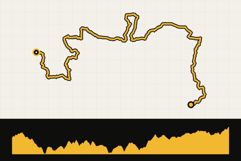 Routekaart en hoogteprofiel van Mountaineer Monster 275 – dag 1: Cheat Lake – Friendsville