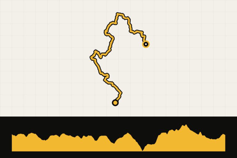 Routekaart en hoogteprofiel van Mountaineer Monster 275 – dag 4: Brandonville – Kingwood