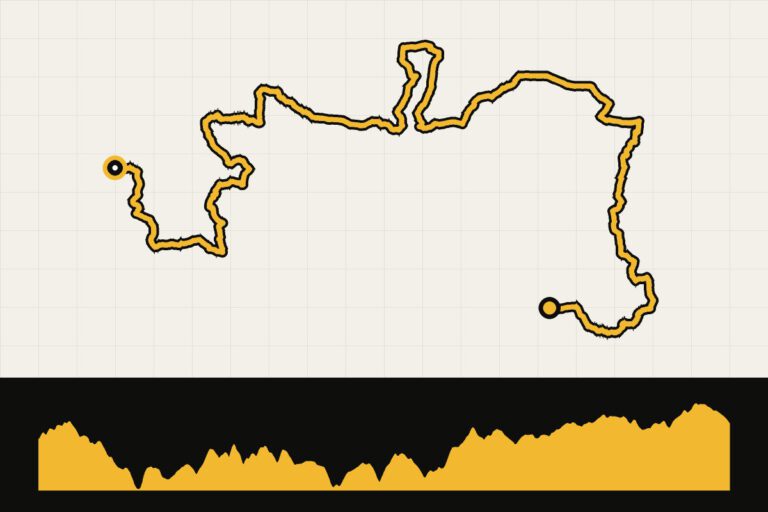 Routekaart en hoogteprofiel van Mountaineer Monster 465 – dag 1: Cheat Lake – Brandonville