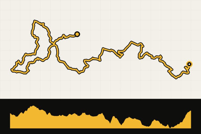 Routekaart en hoogteprofiel van Mountaineer Monster 465 – dag 9: Kingwood – Reedsville