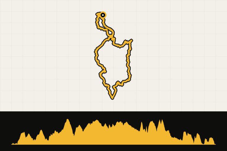 Routekaart en hoogteprofiel van Ostbelgien: ronde vanuit Luik via Dochamps