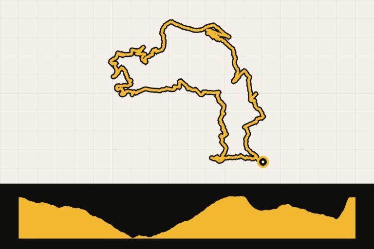 Routekaart en hoogteprofiel van Servië: Tara NP Gravel Loop