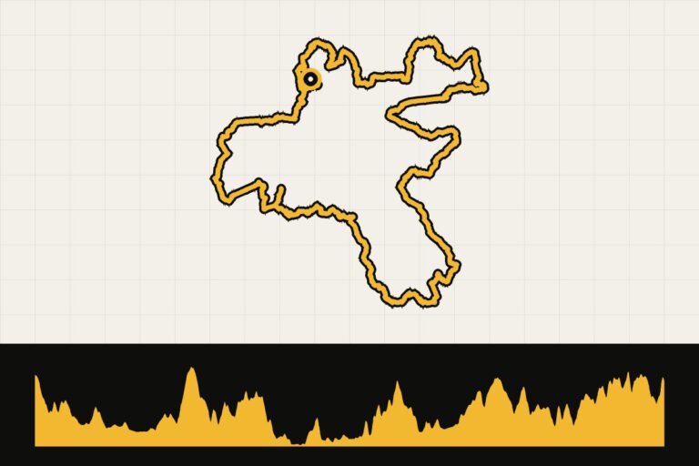 Routekaart en hoogteprofiel van Toscane: Strade Bianche GranFondo parcours