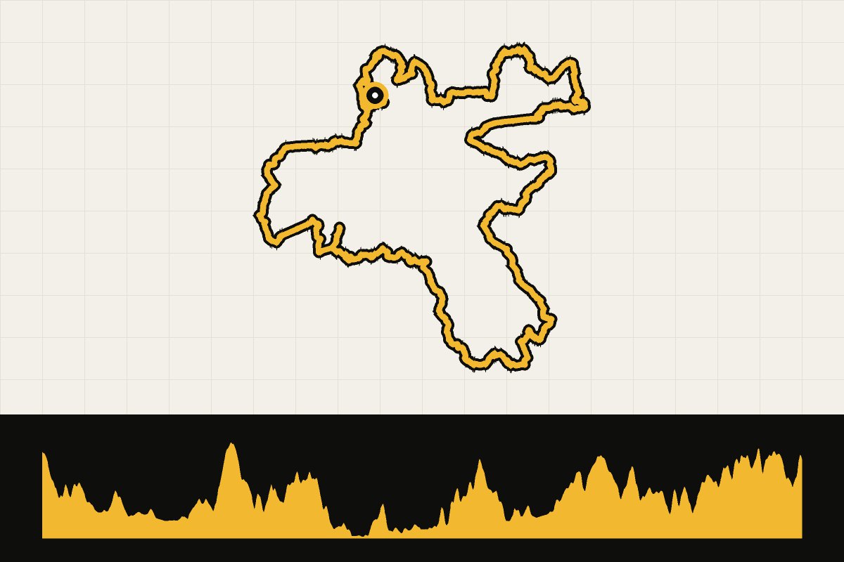 Routekaart en hoogteprofiel van Toscane: Strade Bianche GranFondo parcours