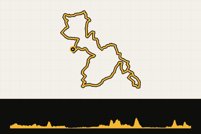 Routekaart en hoogteprofiel van Utrechtse Heuvelrug: ronde vanuit Driebergen-Rijsenburg via Amersfoort